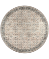 D Style Jericho Jc10 6' X 6' Round Area Rug In Taupe