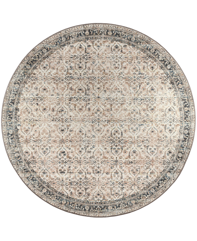 D Style Jericho Jc10 6' X 6' Round Area Rug In Taupe