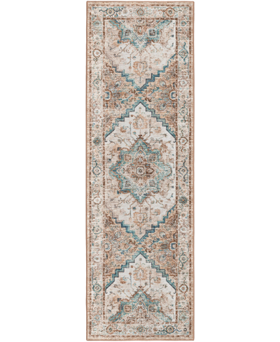D Style Jericho Jc2 2'6" X 8' Runner Area Rug In Beige