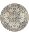 D Style Jericho Jc6 4' X 4' Round Area Rug In Multi