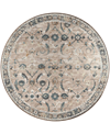 D Style Jericho Jc4 4' X 4' Round Area Rug In Taupe