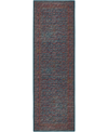 D Style Jericho Jc7 2'6" X 8' Runner Area Rug In Navy