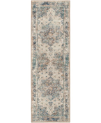 D Style Basilic Bas6 2'6" X 8' Runner Area Rug In Multi