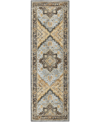 D Style Jericho Jc2 2'6" X 10' Runner Area Rug In Charcoal