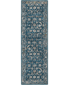 D Style Jericho Jc4 2'6" X 10' Runner Area Rug In Navy