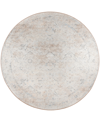 D Style Jericho Jc3 8' X 8' Round Area Rug In Ivory