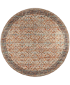 D Style Jericho Jc10 4' X 4' Round Area Rug In Multi