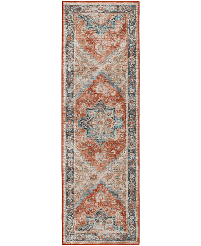 D Style Jericho Jc2 2'6" X 8' Runner Area Rug In Copper