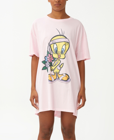 Cotton On Women's 90's T-shirt Nightie In Take Care Of Yourself