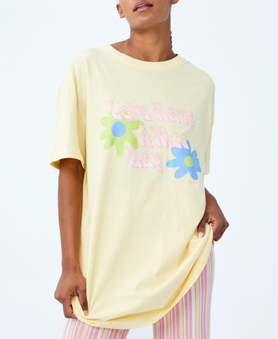 Cotton On Women's 90's T-shirt Nightie In Lcn Wb/tweety Wavy Text