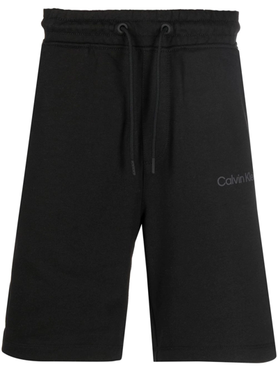 Calvin Klein Jeans Est.1978 Logo Drawstring Shorts In Black