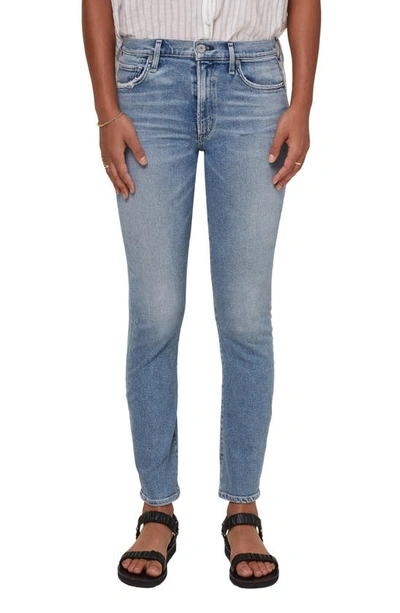 Citizens Of Humanity Skyla Mid-rise Slim-fit Stretch-denim Jeans In Floradora