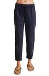 Bella Dahl Pocket Joggers In Blue