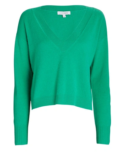 Intermix Elroy V-neck Sweater In Green ModeSens