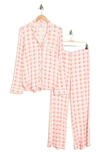 Nordstrom Rack Tranquility Long Sleeve Shirt & Pants Two-piece Pajama Set In Pink Glass Camo Buffalo