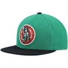 Mitchell & Ness Men's  Kelly Green And Black Boston Celtics Hardwood Classics Team Two-tone 2.0 Snapb In Kelly Green