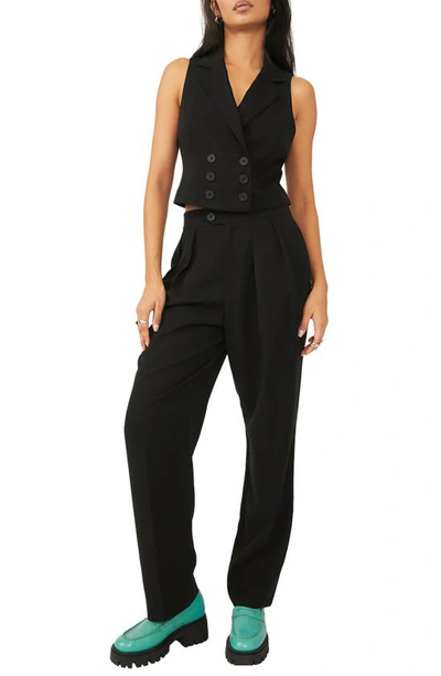 Free People Gabbie Spring Tux Two-piece Suit In Black