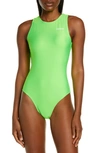 GANNI SOLID ONE-PIECE SWIMSUIT