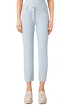 Akris Punto Maru Denim Tapered-leg Pants In Sky