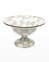 Mackenzie-childs Mackenzie Childs Sterling Check Enameled Steel Compote