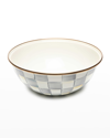 Mackenzie-childs Sterling Check Enamel Everyday Bowl, Medium