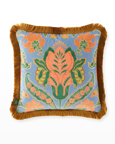 House Of Hackney Tara Fringed Velvet Cushion