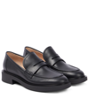 Gianvito Rossi Harris Penny Loafers In Black Leather In Black