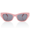 Givenchy 4g Cat-eye Sunglasses In Shiny Pink / Smoke