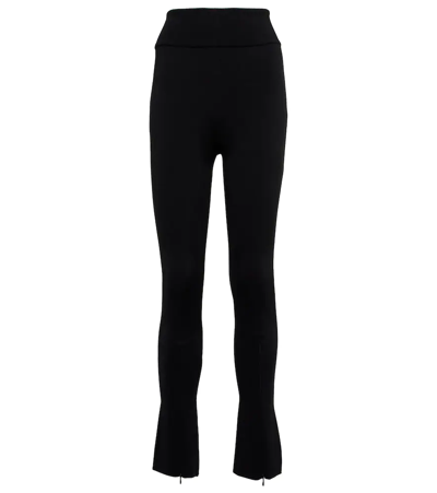 Alaïa High-rise Leggings In Nero