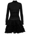 ALAÏA ALAÏA CRINOLINE WOOL MINIDRESS