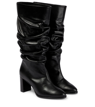 Dorothee Schumacher Slouchy Softness Tall Boot In Pure Black