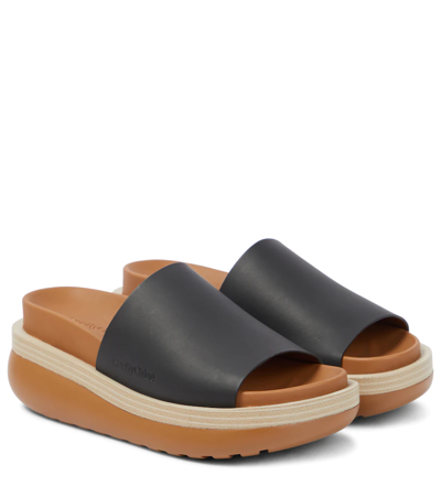 See By Chloé Cicily Platform Slide Sandals In Black