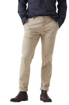 Rodd & Gunn Gunn Cotton Blend Slim Chino Pants In Pebble