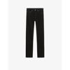 Sandro Slim-fit Five-pockets Trousers In Denim - Jean