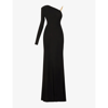 DUNDAS PERRIE ASYMMETRIC STRETCH-CREPE GOWN