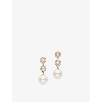 Bucherer Fine Jewellery Women's Rose Gold Mini Pearls 18ct Rose Gold, 0.23ct. Brilliant-cut Diamond,