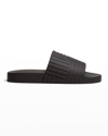 Bottega Veneta Men's The Slider Sandals In Nero