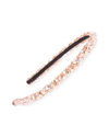 L Erickson Crystal Coated Skinny Headband In Rose Gold