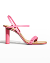 Rag & Bone Infinity Cylinder-heel Slingback Sandals In Magentanb