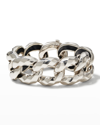 DAVID YURMAN 23MM CABLE EDGE LINK CHAIN BRACELET IN RECYCLED STERLING SILVER