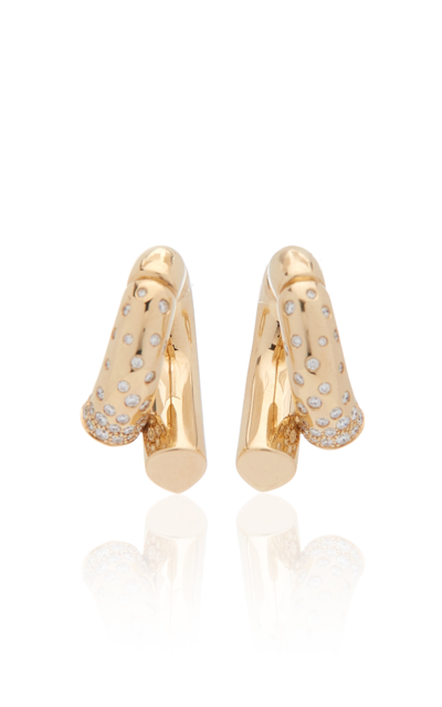 Tabayer Women's Oera 18k Fairmined Yellow Gold Diamond Earrings