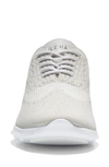 Cole Haan Zerøgrand Stitchlite Wingtip Oxford Sneaker In Oyster Mushroom Knit / Snake