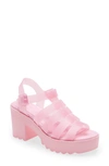Bp. Bp Mazie Heeled Sandal In Pink Begonia