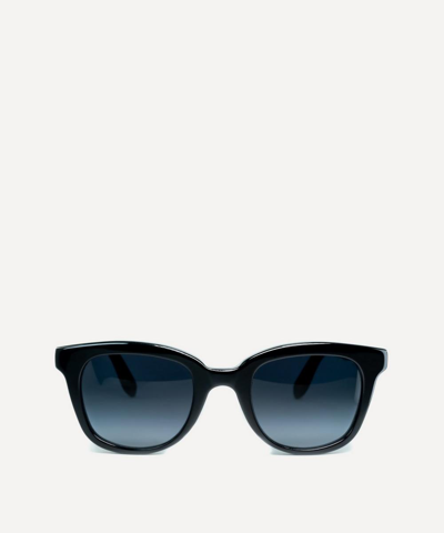 Cimmino Lab Faraglioni Acetate Square Sunglasses In Black