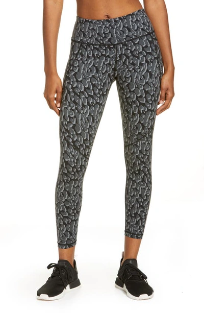 Sweaty Betty Power Pocket Workout Leggings In Black Tonal Leopard Print