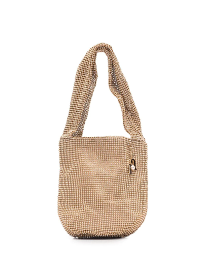 Rosantica Crystal-trimmed Small Tote In Neutrals