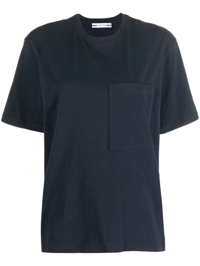 Jacob Cohen Rear Logo-patch Detail T-shirt In Blue