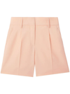 Burberry Pressed-crease Tailored Shorts In Pink