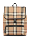 BURBERRY CHECK-PATTERN ZIP-FASTENING BACKPACK