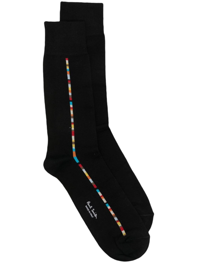 PAUL SMITH LOGO-PRINT DETAIL SOCKS